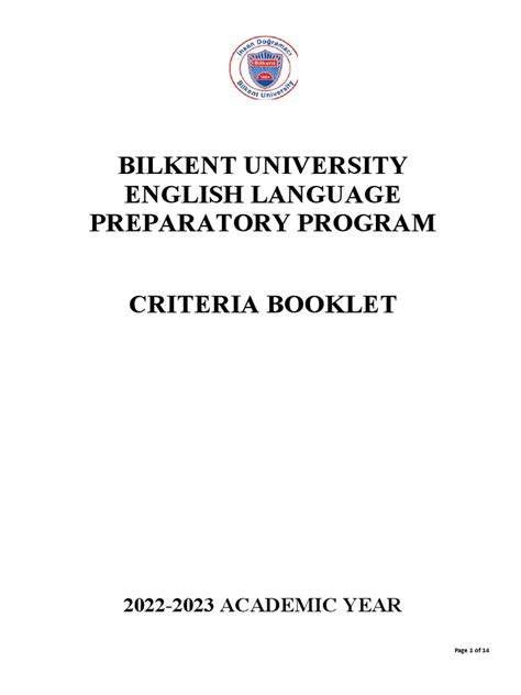 2022-2023 Preparatory Program Criteria Booklet | PDF | Fluency | Vocabulary