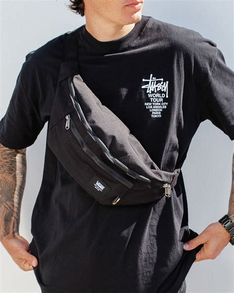 Shop Vans Ward Cross Body Pack In Black Ripstop Fast Shipping And Easy