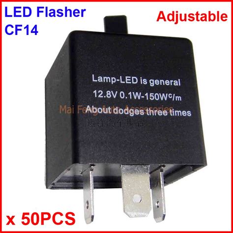 Pcs Cf Kt Led Flasher Adjustable Pin Electronic Relay Car Fix Led