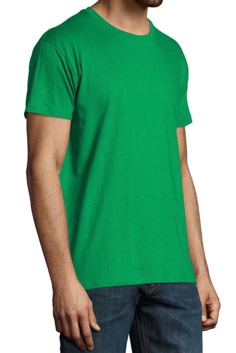 Lvlin Softex Whislers Plain T Shirt Color Emerald Green On Sale