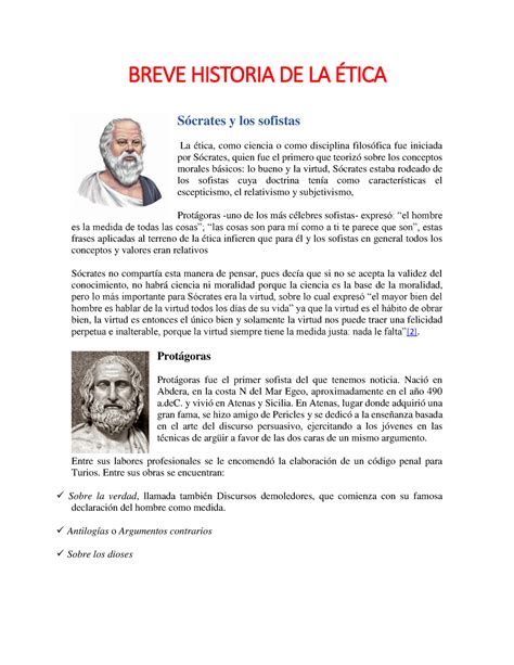 Breve Historia De La Etica Breve Historia De La Tica S Crates Y Los