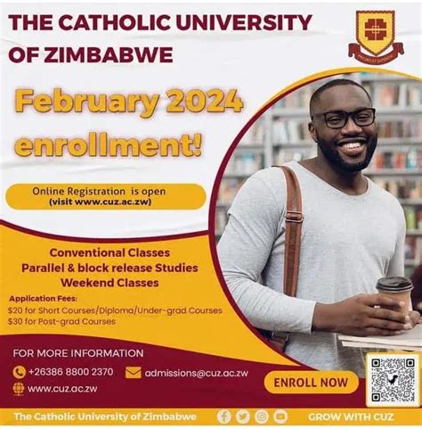 Catholic University Of Zimbabwe February 2024 Intake Open Class