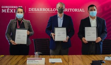 SEDATU e INAES firman convenio de colaboración para impulsar economía