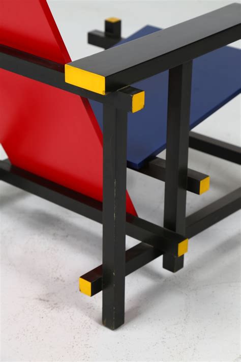 Poltrona Red And Blue In Legno E Multistrato Laccato Per Cassina I