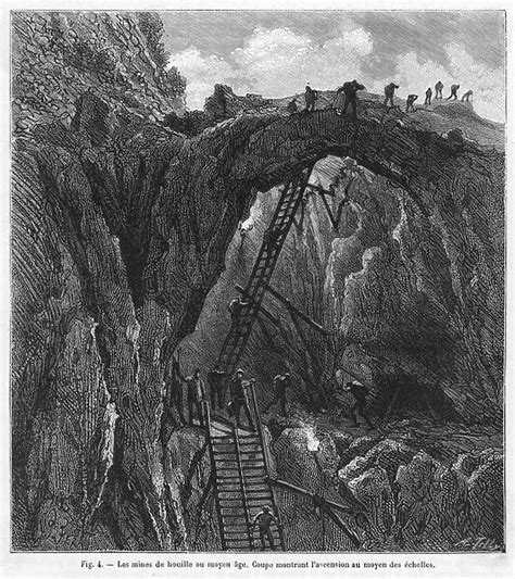 Medieval French Mining A Coal Mine In France During The Medieval Era