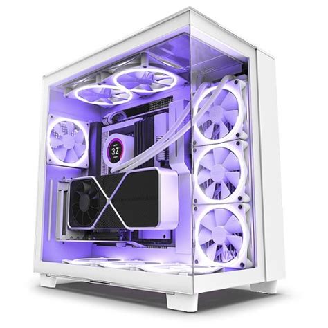 Nzxt H Elite Edition Atx Mid Tower Case White