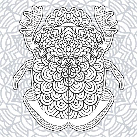 Coloriages De Mandala Dinsectes 8772347 Art Vectoriel Chez Vecteezy