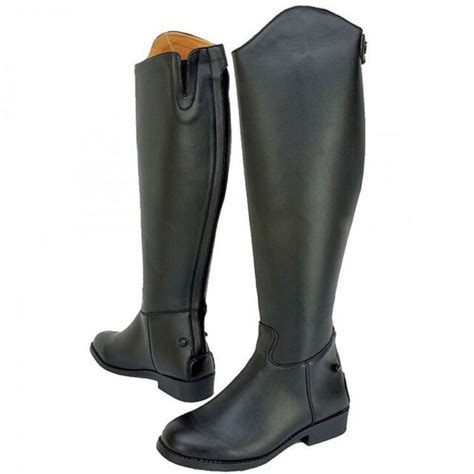 Saxon Equi Leather Tall Boot Laced Field Show Dressage Horse Riding