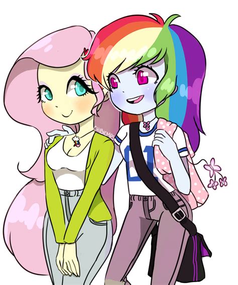 Rainbow Dash X Fluttershy By Chibicmps On Deviantart