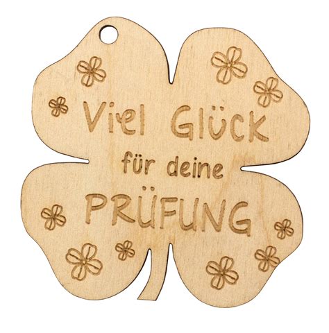 Holzkleeblatt Viel Gl Ck F R Deine Pr Fung