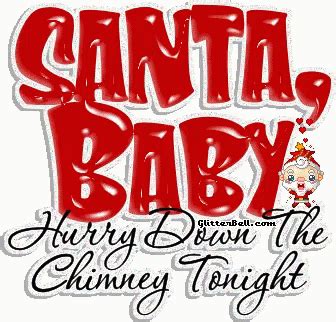 Santa Baby Hurry Down The Chimney Sticker Santa Baby Hurry Down The