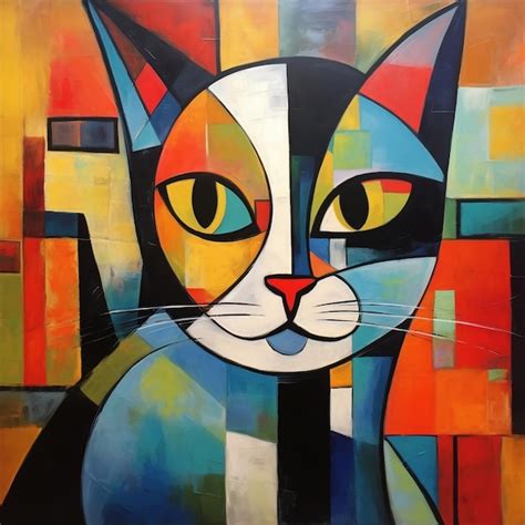 Pablo Picasso Cubism Cat