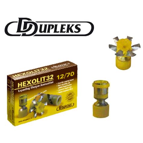 Balles Hexolit 32 Ddupleks Calibre 12 Par 5 Munitions Chasse Munitions Calibre 12