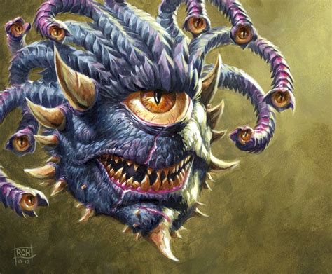 Xanathar Fantasy Illustration Fantasy Monster Fantasy Creatures