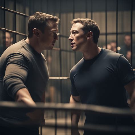 Elon Musk And Mark Zuckerberg In A Cage Fight” Sdxl 09 Raigrinding