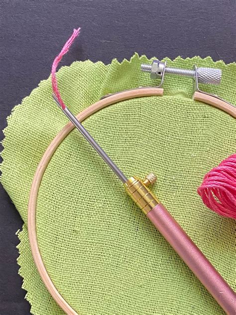 Embroidery Punch Needle Set 1 Adjustable Handle with Large | Etsy