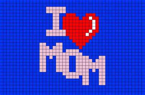 Como Hacer Un Corazon Pixelado Por El Dia De Las Madres Pixelart Tuto