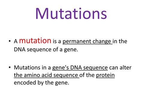 Ppt Mutations Powerpoint Presentation Free Download Id411095