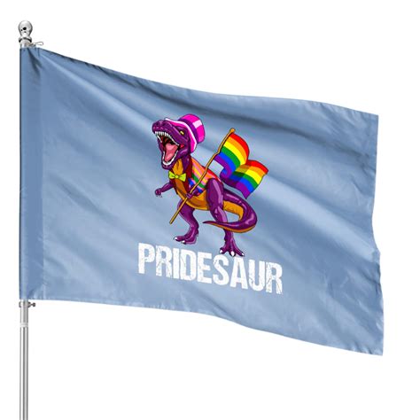 Pridesaurdinosaur Gay Pride Flag Lgbt House Flags