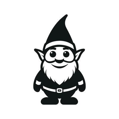 Gnome Silhouette Vector Art, Icons, and Graphics for Free Download