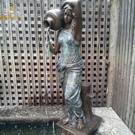 Lady With Water Jug Statue Dandz Sculpture