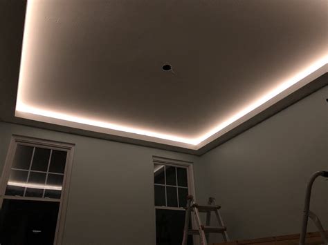 Tray Ceiling With Cove Lighting