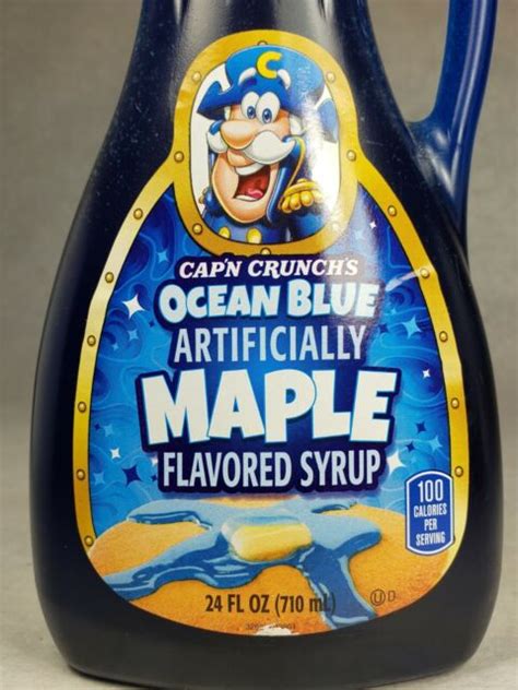 Captain Capn Crunch Ocean Blue Maple Pancake Syrup 24oz For Sale