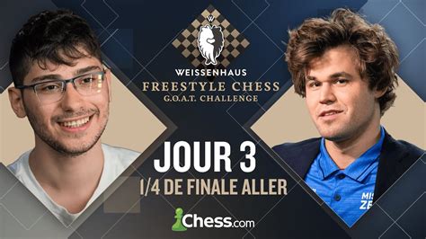 Alireza Firouzja Face Magnus Carlsen Au Freestyle Chess Goat