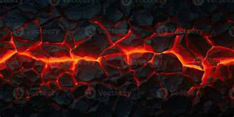 Molten Lava Texture Background Ground Hot Lava Burning Coals Crack Surface Abstract Nature