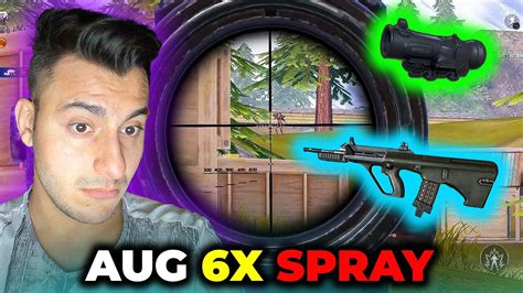 AUG A3 6X SPRAY PUBG MOBİLE YouTube