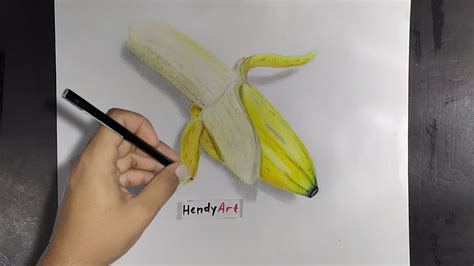 Gambar Sketsa Buah Pisang Berwarna - Contoh Sketsa Gambar