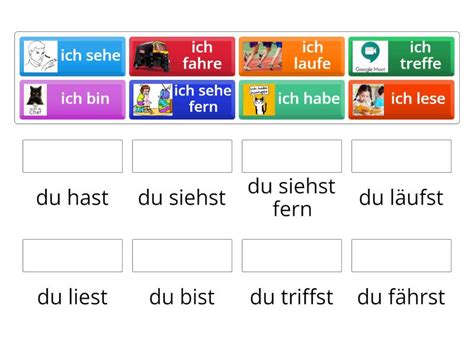 Unregelm Ssige Verben Lektion Match Up