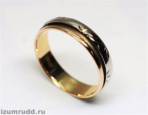 Российское обручальное кольцо золото 585 пробы
