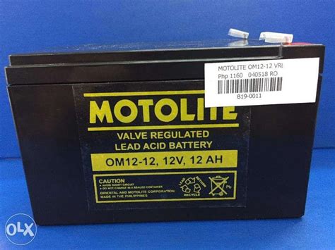 Motolite V Ah Sla Battery Om Rechargeable Ups Battery V A