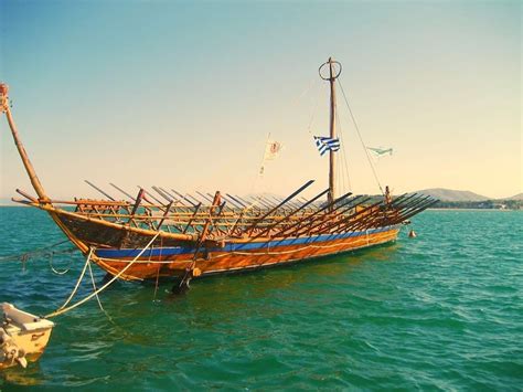 A Replica Of The Argo The Ship Which Greek Mythology Figures Jason And