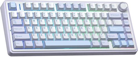 Aula F75 Mekanik RGB TKL Nimbus V3 Switch Kablosuz Makrolu Hot Swap Klavye Buz Mavisi OnuAl