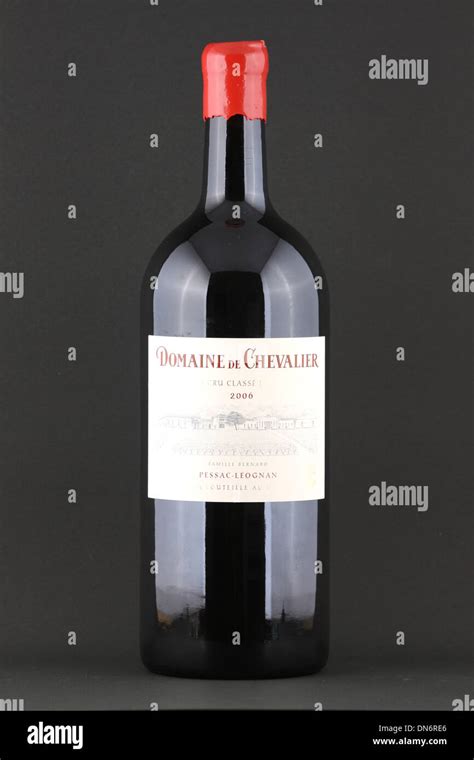 A Bottle Of French Red Wine Domaine De Chevalier 2006 Double Magnum