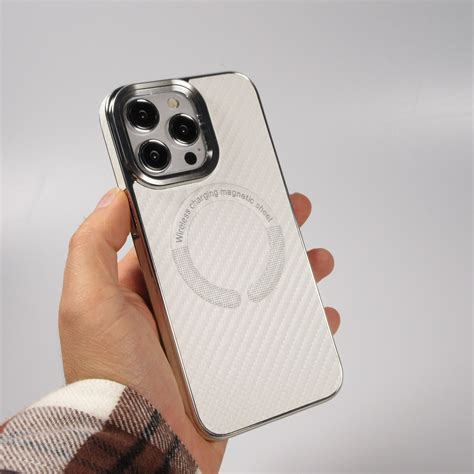 Iphone Pro Case H Lle Verst Rktes Silikon Mit Textur Und Magsafe