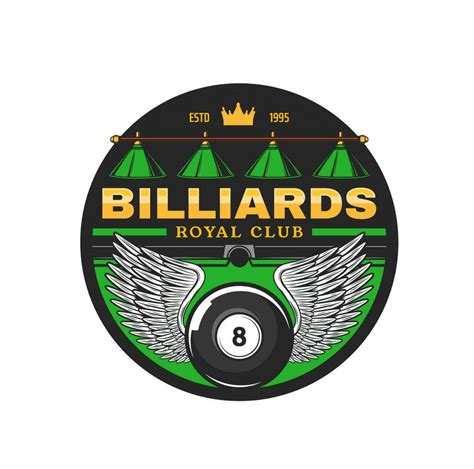 Billiards club icon, vector emblem for competition 23518708 Vector Art ...