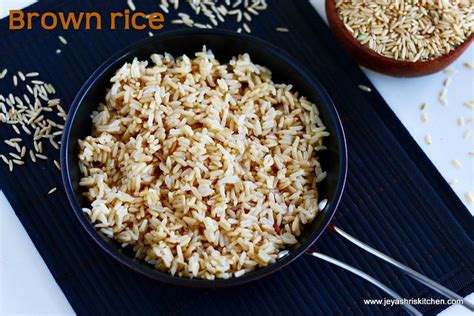 How To Cook Brown Rice Brown Rice In Pressure Cooker Jeyashri S Kitchen