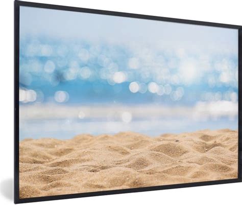 Fotolijst Incl Poster Strand Zee Zand 120x80 Cm Posterlijst