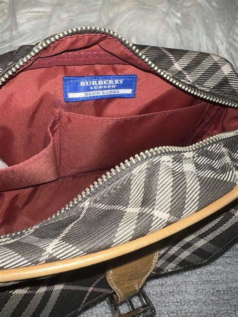 Burberry Blue Label Nova Check Nylon Shoulder Bag Bla Gem