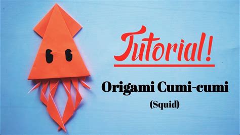 Membuat Cumi Cumi Dari Kertas Origami Mudaah Origami Ikan Youtube