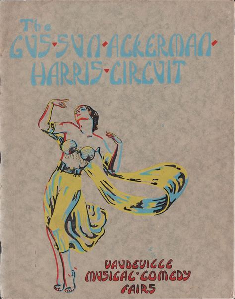 The Gus Sun Ackerman Harris Circuit 1926 U.S. Book - Posteritati Movie Poster Gallery