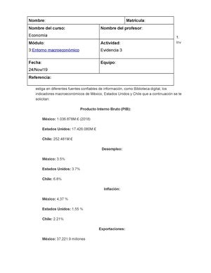 Act Word Analisis Del Consumidor Nombre Matr Cula Nombre Del