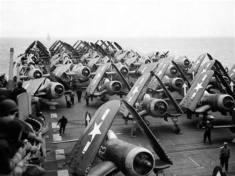 Asisbiz Vought F U D Corsair Vf White Aboard Cv Uss Bunker