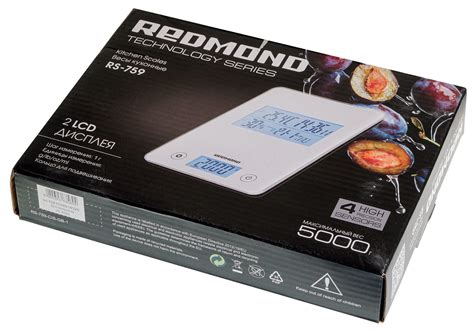 Обзор кухонных весов Redmond RS-759 с часами и измерением температуры и ...