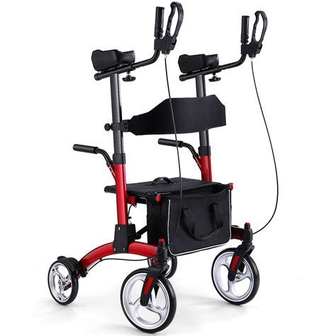 Healconnex Upright Rollator Walkers for Seniors- Stand up Rolling ...