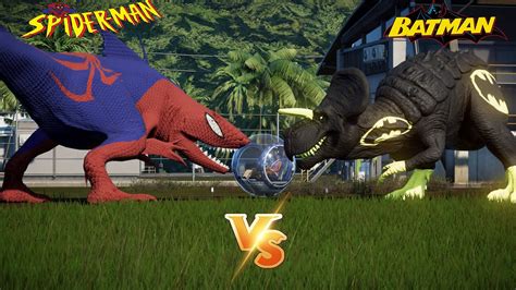 Spiderman King Shark Vs Ultimasaurus Batman Battle In Jurassic World