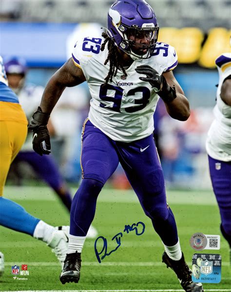 Patrick Jones Autographedsigned Minnesota Vikings 8×10 Photo Beckett